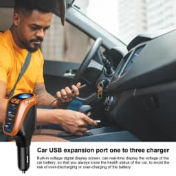 4 In 1 Lighter Adapter Universal Charger Lighter USB Charger With 3 USB Ports 12V/24V Car Charger With High Definition LED