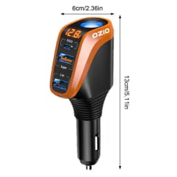 4 In 1 Lighter Adapter Universal Charger Lighter USB Charger With 3 USB Ports 12V/24V Car Charger With High Definition LED