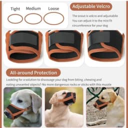 Dog Muzzle Soft Nylon Muzzle For Small Soft Mesh Nylon Muzzle Adjustable Puppy Mouth Cover Training Guide Helps Build Bonds