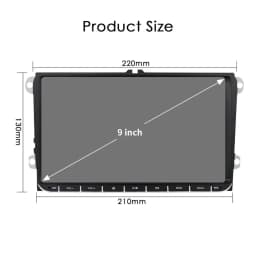 9inch Android12 Car Radio Player GPS Navi For VW Seat POLO GOLF 5 6 POLO PASSAT CC B6 TIGUAN TOURAN EOS SHARAN Carplay 7862