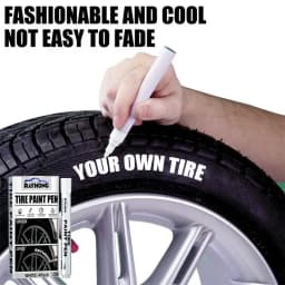 Quick Drying 4Pcs Car Tire Pen Tire Maker Paint Pen Non-Fading Automotive Paint Pen Multifunctional Paint Marker For Wood Rubber
