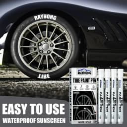 Quick Drying 4Pcs Car Tire Pen Tire Maker Paint Pen Non-Fading Automotive Paint Pen Multifunctional Paint Marker For Wood Rubber