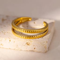 Women Rings Stainless Steel Gold Color Finger Ring for Female Simple Aesthetic Jewelry Accessories Handmade Gifts Anillos Mujer