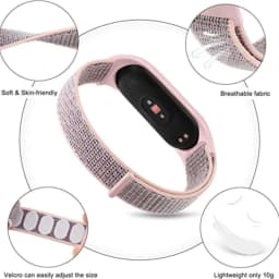Watchbands For xiaomi mi band 6 7 NFC smart watch Sport Wrist Miband Nylon loop pulsera Bracelet correa Mi band 7 6 5 4 3 Strap