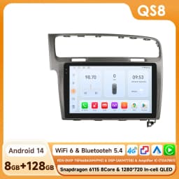 Hizpo AI Voice Wireless CarPlay Android Auto Radio for Volkswagen VW Golf 7 2013-2017 Car Multimedia Player GPS 2din Autoradio