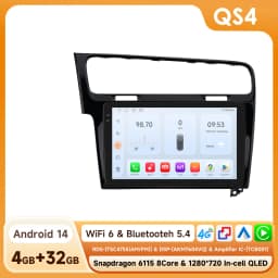 Hizpo AI Voice Wireless CarPlay Android Auto Radio for Volkswagen VW Golf 7 2013-2017 Car Multimedia Player GPS 2din Autoradio