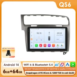 Hizpo AI Voice Wireless CarPlay Android Auto Radio for Volkswagen VW Golf 7 2013-2017 Car Multimedia Player GPS 2din Autoradio