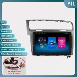 Hizpo AI Voice Wireless CarPlay Android Auto Radio for Volkswagen VW Golf 7 2013-2017 Car Multimedia Player GPS 2din Autoradio