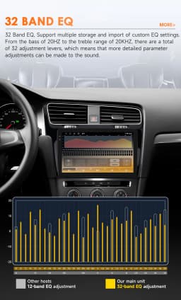 Hizpo AI Voice Wireless CarPlay Android Auto Radio for Volkswagen VW Golf 7 2013-2017 Car Multimedia Player GPS 2din Autoradio