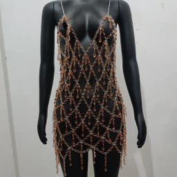 Fashion Mesh Dress Women 2024 Lingerie Women Bodysuit Hip Underwear Club Belly Bling Dance Jewelry Accessories Outfits Costume