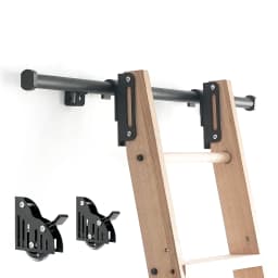 DIYHD 4M Hook on Rolling Library Ladder Hardware,Attic Sliding Ladder Hardware(No Ladder)