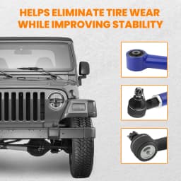 Maxpeedingrods Adjustable Heavy Duty Front Track Bar 1.5-4.5'' for Jeep Cherokee XJ 1984-2001