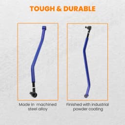 Maxpeedingrods Adjustable Heavy Duty Front Track Bar 1.5-4.5'' for Jeep Cherokee XJ 1984-2001
