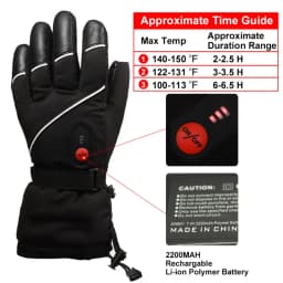 SAVIOR HEAT Rechargeable Heated Gloves for Men Waterproof Women Thermal Gloves for Motorcycle Ski Cycling Electric Battery