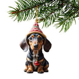 universal creative 2D Acrylic Dachshund dog pendant Exquisite Christmas Gifts For Dog Lovers car mirror pendant accessories