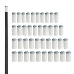 Pool Cue Tips 40pcs Billiard Stick Head Tips PU Leather Snooker Repair Tool For Billiard Enthusiasts Novices And Professions