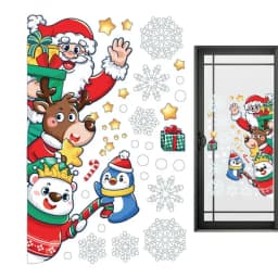 Christmas Window Clings Christmas Theme Decor Static Decals Home Decor Products For Glass Doors Window Household Appliances