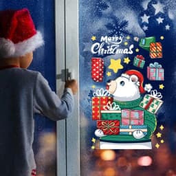 Christmas Window Clings Christmas Theme Decor Static Decals Home Decor Products For Glass Doors Window Household Appliances