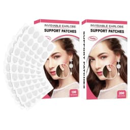 Clear Earring Support Patches Invisible Ear Lobe Protectors For Heavy Earrings Earring Ear Support 100Pcs/200Pcs Heavy Earrings