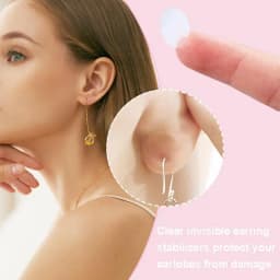Clear Earring Support Patches Invisible Ear Lobe Protectors For Heavy Earrings Earring Ear Support 100Pcs/200Pcs Heavy Earrings