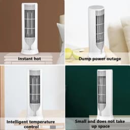 Small Heater Electric Space Heater Two Modes Three Seconds Heating Heaters With Smart Tip Switch Automatic Room Temperature