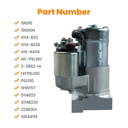 Starter Motor for Chevrolet AstroBase 1985-2002 for Bel AirBase 1970-1975 12V 10 Teeth New