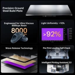 ANYCUBIC Photon P1 14K SLA LCD Resin 3D Printer With Wave Release Technology and Precision-Fitted Industrial-Grade Ball Screw