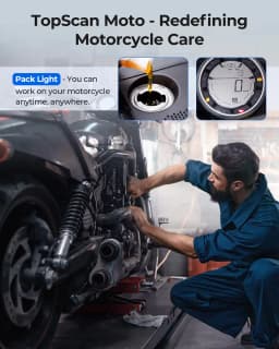 TOPDON TopScan Moto Car Scan Auto Motorcycle Diagnostic Tools Engine OBD2 Scanner Tool Professional Universal