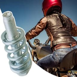Exhaust Bolt and Spring Kit Replacement Screw with Spring Muffler Flange Bolt Spring Kit Shock-Absorbing Screw Set Car