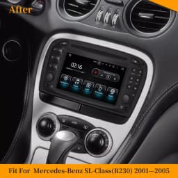 Hualingan Autoradio for Mercedes Comand SL500 R230 radio stereo SL300 SL350 SL55 SL63 head unit upgrade 6.2 "touch screen DVD