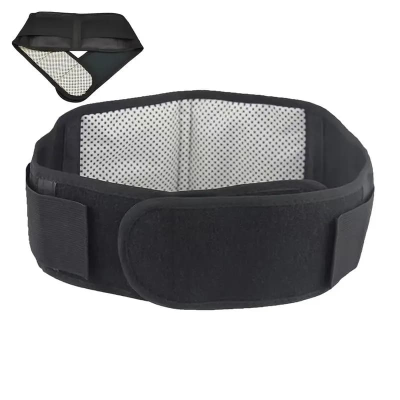 Lumbar Support Belt Immediate Relief Lumbar Belt Back Brace with Heat Elastic Heating Waist Strap Adjustable Lumbar Support