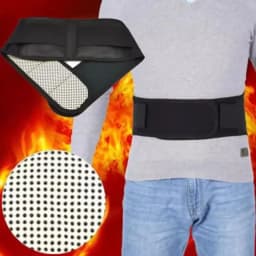 Lumbar Support Belt Immediate Relief Lumbar Belt Back Brace with Heat Elastic Heating Waist Strap Adjustable Lumbar Support