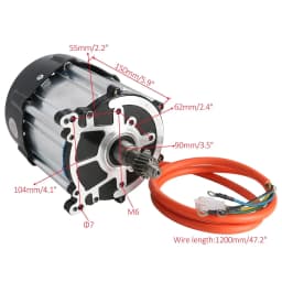TDPRO 72V 1500W Electric Brushless Differential Motor for Go Kart ATV Quad Buggy Drift atv accessories