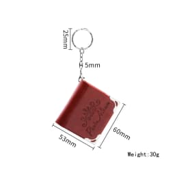Personalized Gift Custom Leather Photo Keychain Mini Photo Album Keychain