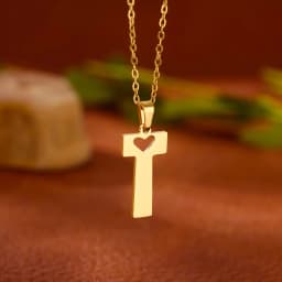 Stainless Steel Heart Initial Letter Necklace for Women Gold Plated Alphabet Pendant Necklaces Vintage Waterproof Jewelry Gifts