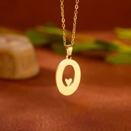 Stainless Steel Heart Initial Letter Necklace for Women Gold Plated Alphabet Pendant Necklaces Vintage Waterproof Jewelry Gifts