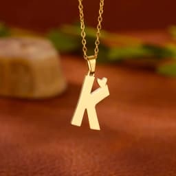 Stainless Steel Heart Initial Letter Necklace for Women Gold Plated Alphabet Pendant Necklaces Vintage Waterproof Jewelry Gifts