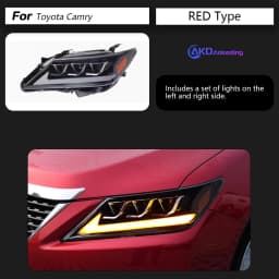 AKD Head Lamp for Toyota Camry LED Headlight 2012-2014 Headlights Camry DRL Turn Signal High Beam Angel Eye Projector Lens