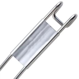 Picnic Meat Fork Stainless Steel Cooking Fork with Hook Non-Slip Handle Multi-Function Kitchen Gadget for Meat Barbecue Grilling