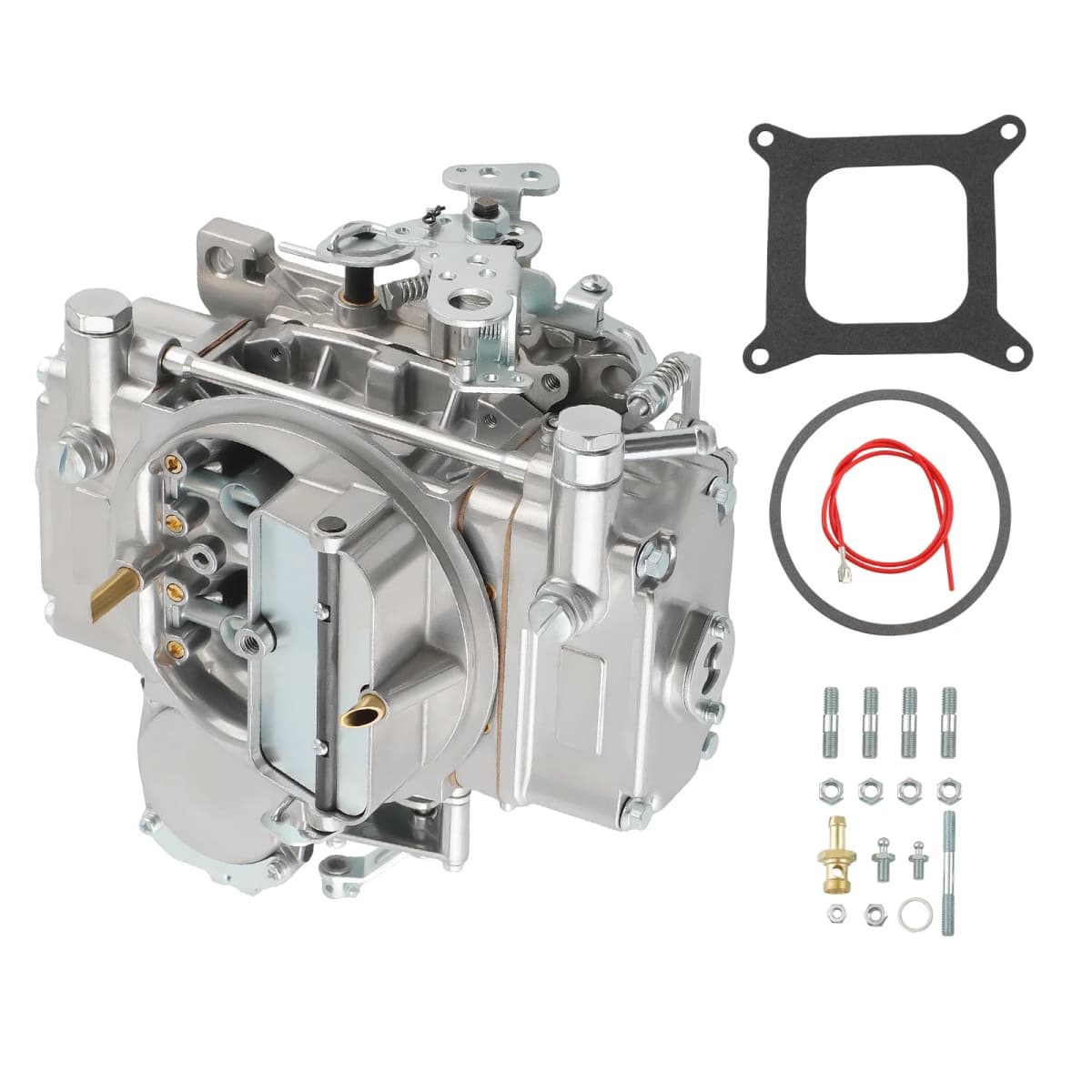 4 Barrel Aluminum Alloy Carburetor 600 CFM Manual Choke 0-1850S Brand New Kit