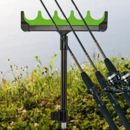 Fishing Rod Holder For Ground 2-Section Adjustable Fishing Rod Rack Stand Fishing Pole Bracket Beach Fishing Equipment For Men