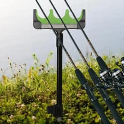 Fishing Rod Holder For Ground 2-Section Adjustable Fishing Rod Rack Stand Fishing Pole Bracket Beach Fishing Equipment For Men