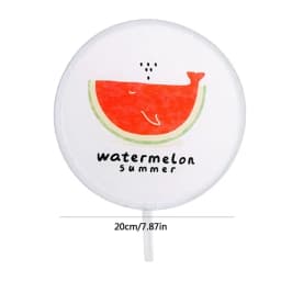Summer Folding Round Fan Portable Pocket Fan Printed Decorative Handheld Abanico Folding Mini Abanico For Home Decorations