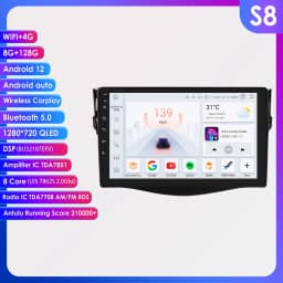 9"7862 Android Autoradio multimedia player for Toyota RAV4 Rav 4 2006-2012 Car radio GPS Stereo 4G 8Core Auto Carplay HeadUnit