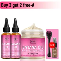 7pc Batana Oil Product Fast Hair Growth Oil For Men Hair Growing Spray Anti Hair Loss Shampoo Butter Hair Mask Hair Care Capsule