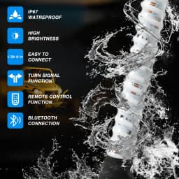 2PCS 1FT COB LED Whip Lights Remote Control Flagpole Antenna Whips for UTV ATV Off Road Truck Sand Buggy Dune RZR