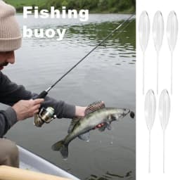 Slip Bobbers for Fishing 5pcs Anti Tangled Fishing Floats Bobbers Transparent Sinking Fishing Spinning Floats Lightweight