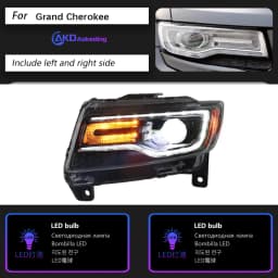 Car Lights for Jeep Grand Cherokee LED Headlight 2011-2016 Compass Head Lamp Drl Projector Lens Automotive Accessories