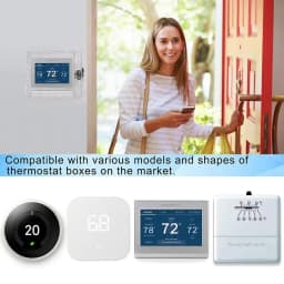 Universal Thermostat Lock Box with Key Clear Acrylic Thermostat Cover with Lock Large Thermostat Guard Easy to Install for Home