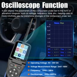 VDIAGTOOL V200pro V500 Automotive Power Circuit Probe 9-30V Car Electric Circuit Tester Oscilloscope/Injector/Relay Test